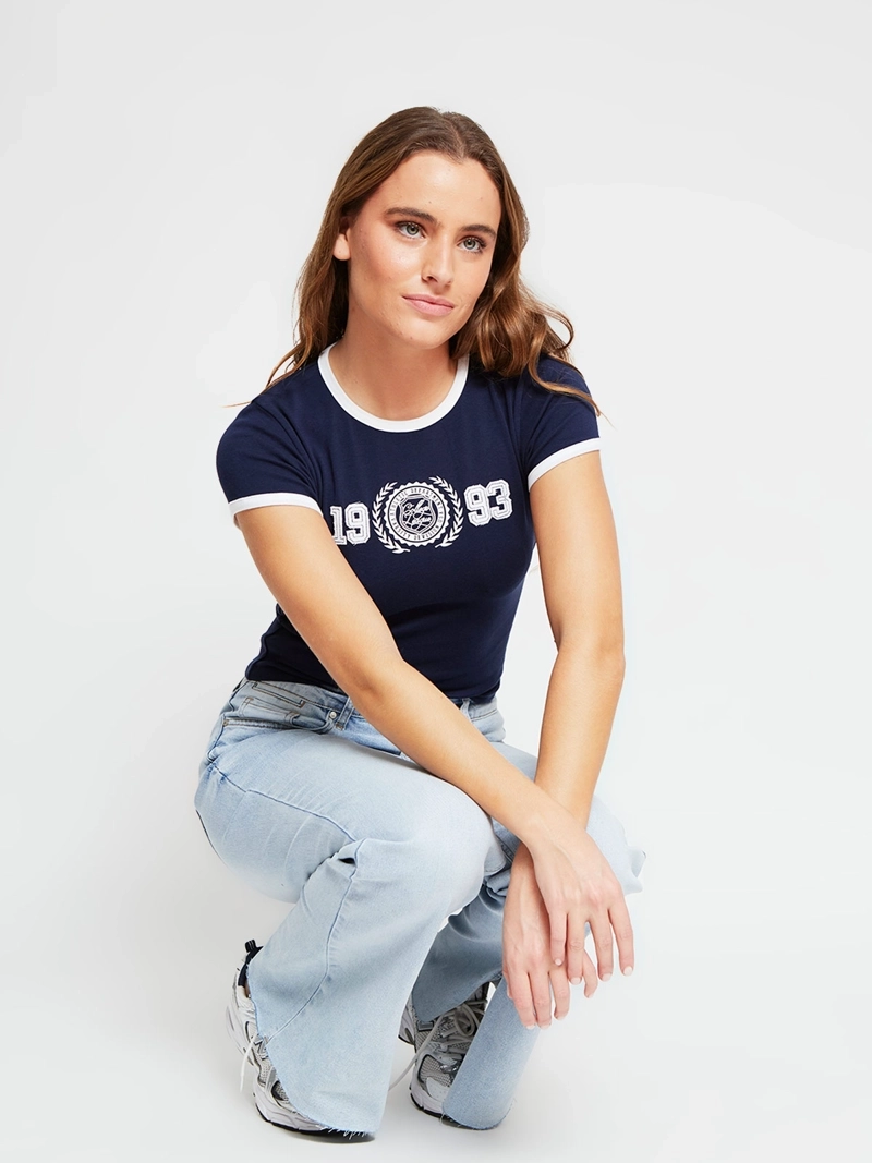 POLERA MUJER INDEX ALGODÓN MANGA CORTA BÁSICA - 4