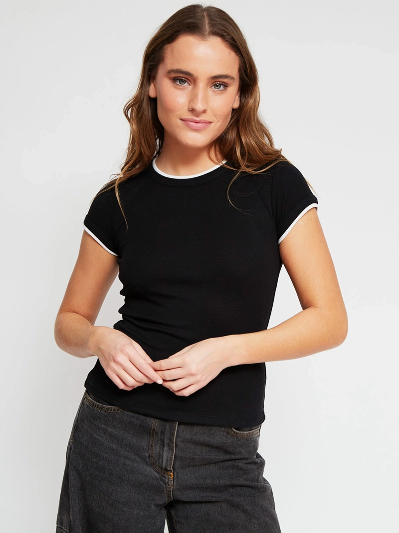 POLERA MUJER INDEX MANGA CORTA BÁSICA - 2