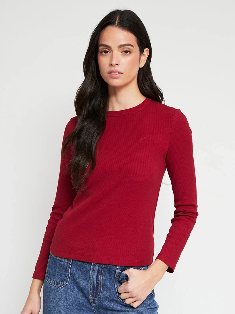 POLERA MUJER INDEX ALGODÓN MANGA LARGA ESTAMPADA - 2