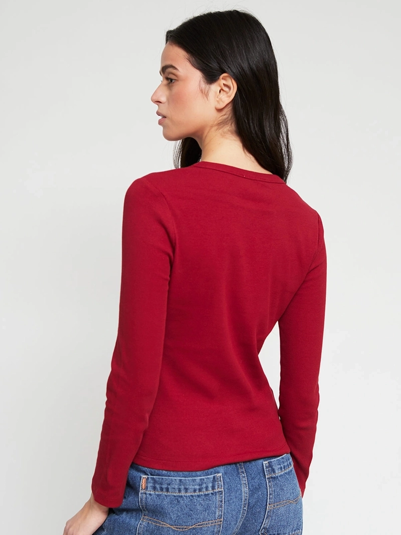 POLERA MUJER INDEX ALGODÓN MANGA LARGA ESTAMPADA - 3