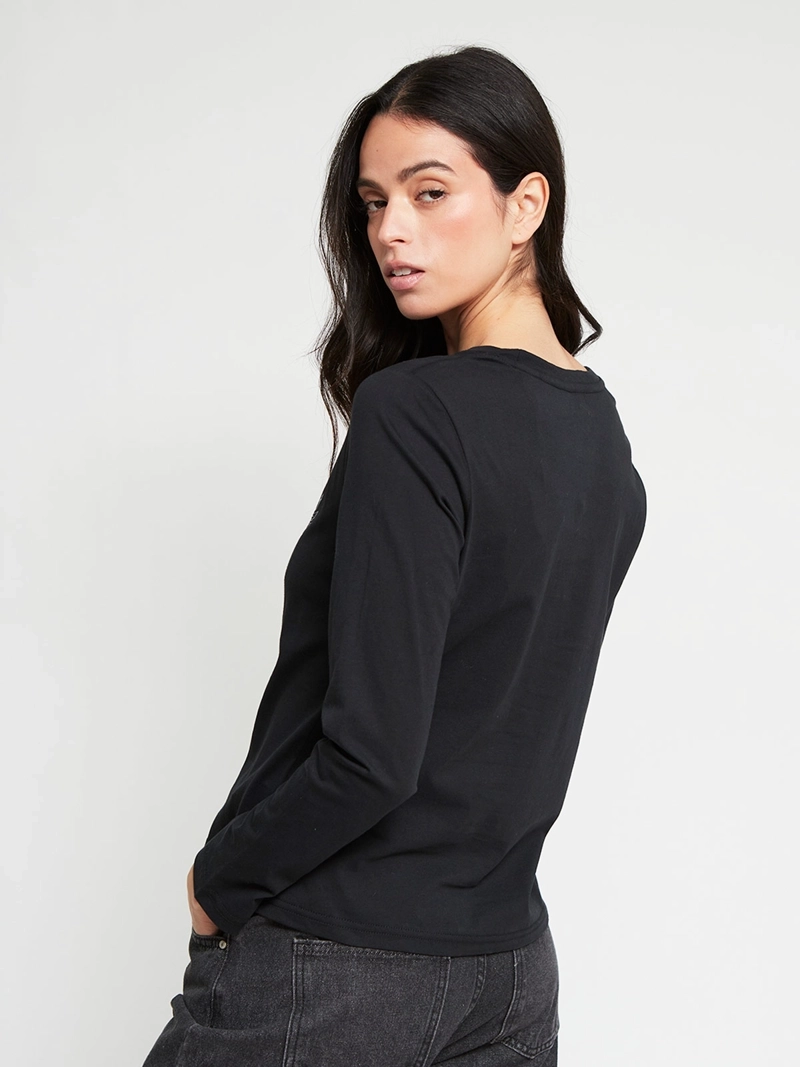POLERA MUJER INDEX ALGODÓN MANGA LARGA ESTAMPADA - 3
