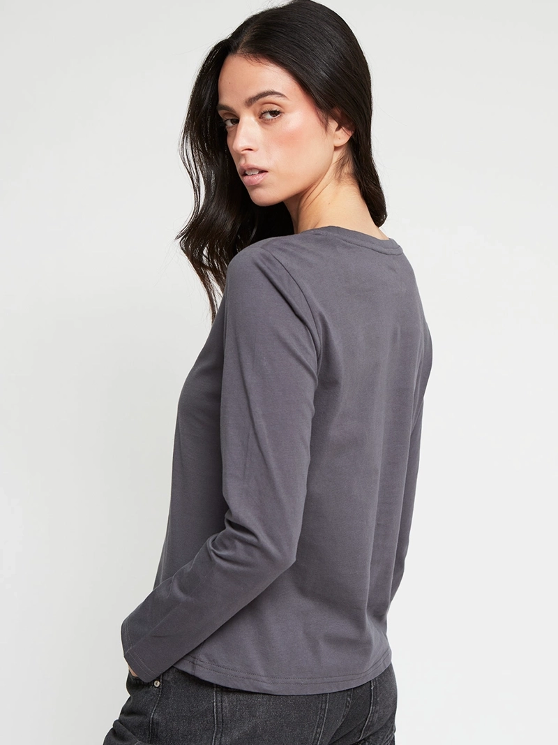 POLERA MUJER INDEX ALGODÓN MANGA LARGA ESTAMPADA - 3