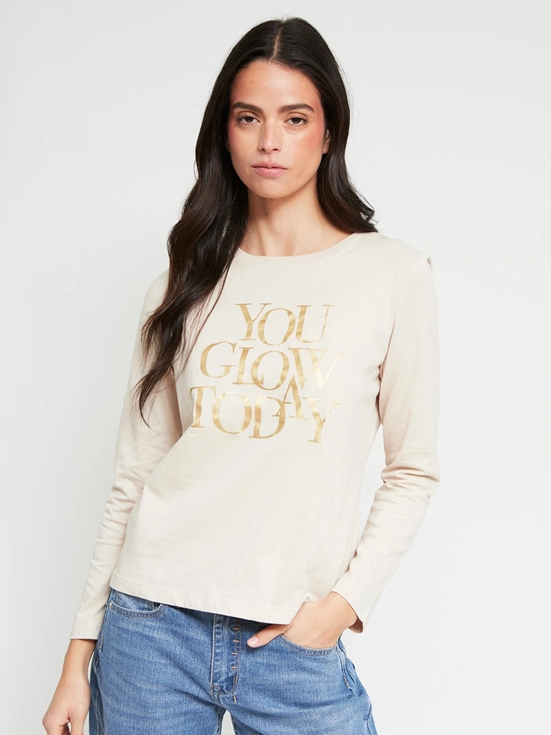 POLERA MUJER INDEX ALGODÓN MANGA LARGA ESTAMPADA - 2