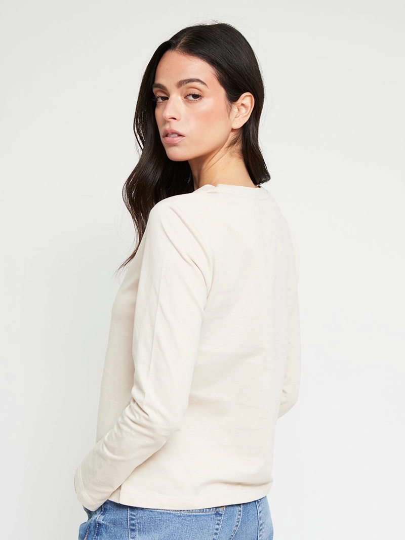 POLERA MUJER INDEX ALGODÓN MANGA LARGA ESTAMPADA - 3