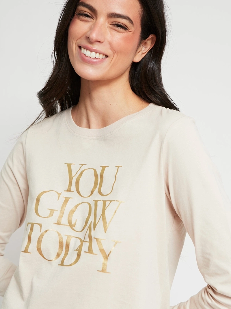 POLERA MUJER INDEX ALGODÓN MANGA LARGA ESTAMPADA - 4