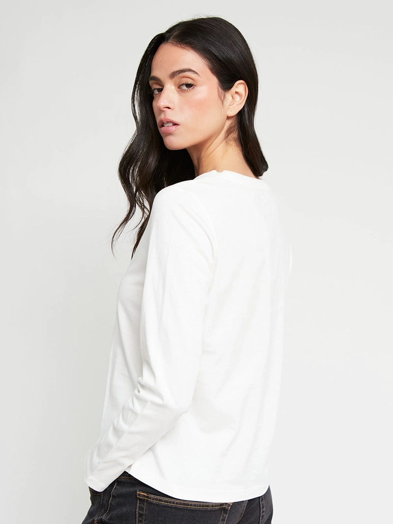POLERA MUJER INDEX ALGODÓN MANGA LARGA ESTAMPADA - 3