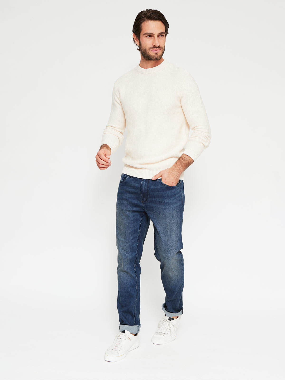 SWEATER HOMBRE MARQUIS ALGODÓN CUELLO REDONDO - 4