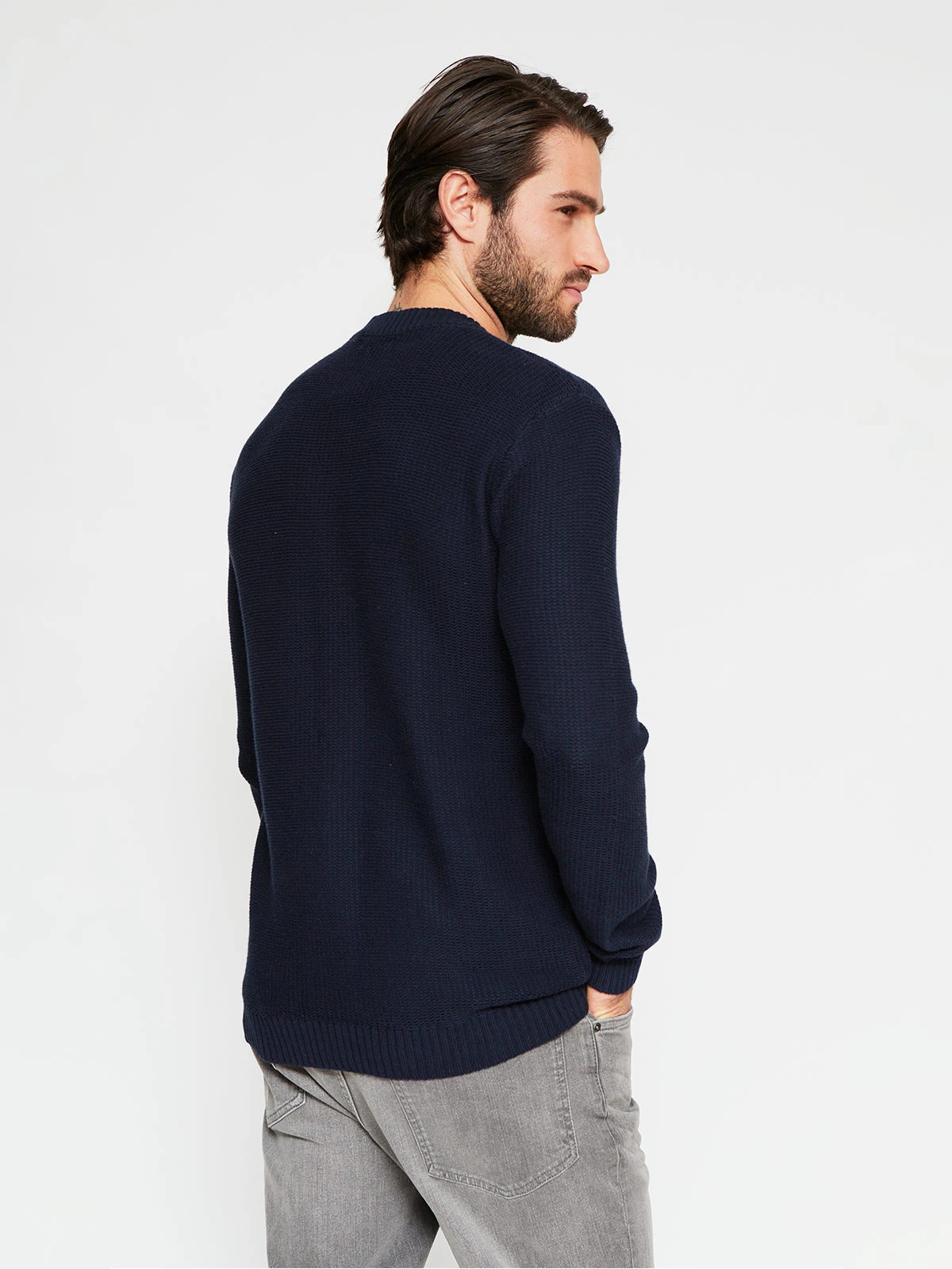 SWEATER HOMBRE MARQUIS ALGODÓN CUELLO REDONDO - 2