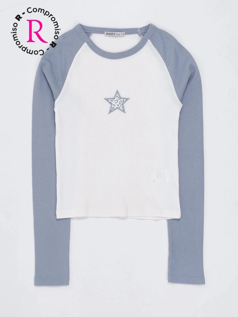 POLERA MANGA LARFA NIÑA INDEX TEEN STAR - 3