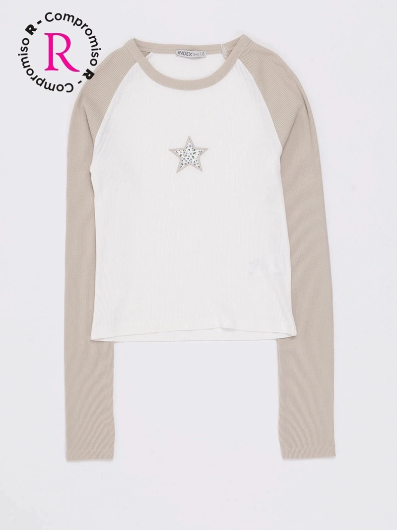 POLERA MANGA LARFA NIÑA INDEX TEEN STAR - 3