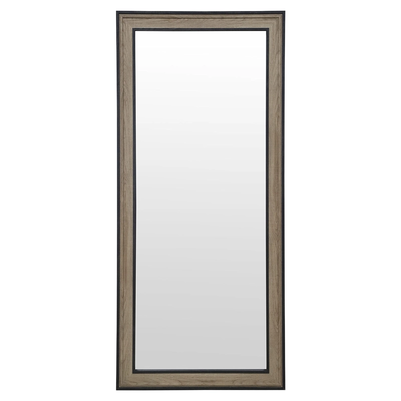 ESPEJO DECORATIVO DORAL PARED 55X120 CM CAFÉ/NEGRO - 1