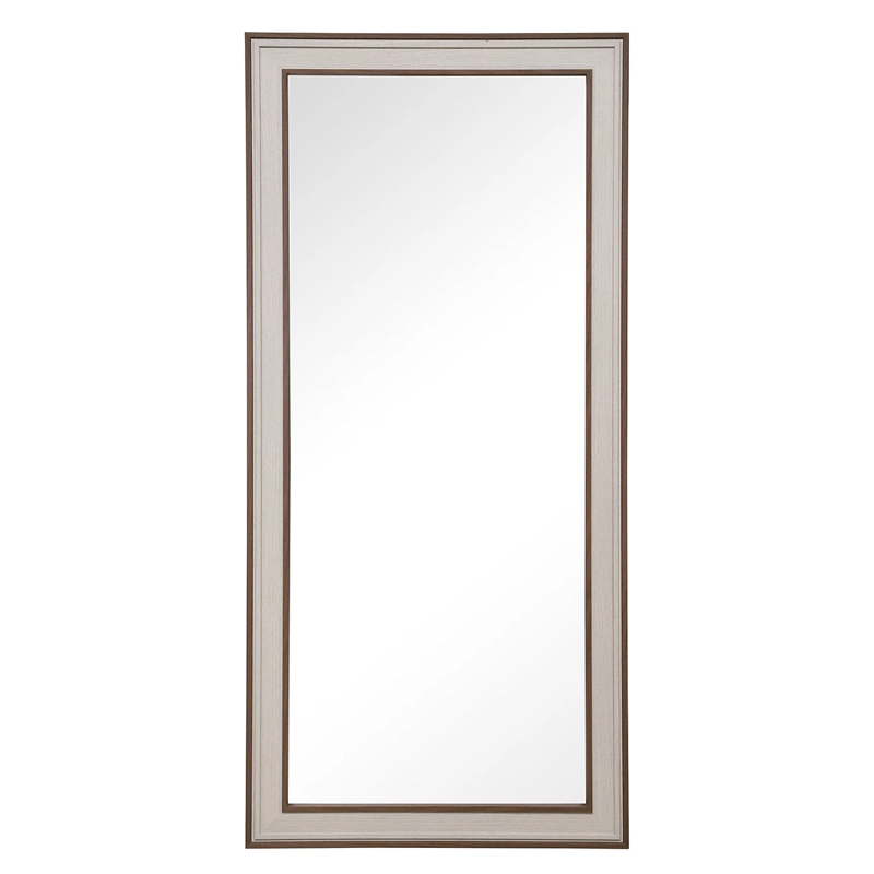 ESPEJO DECORATIVO DORAL PARED 55X120 CM GRIS/CAFÉ - 1