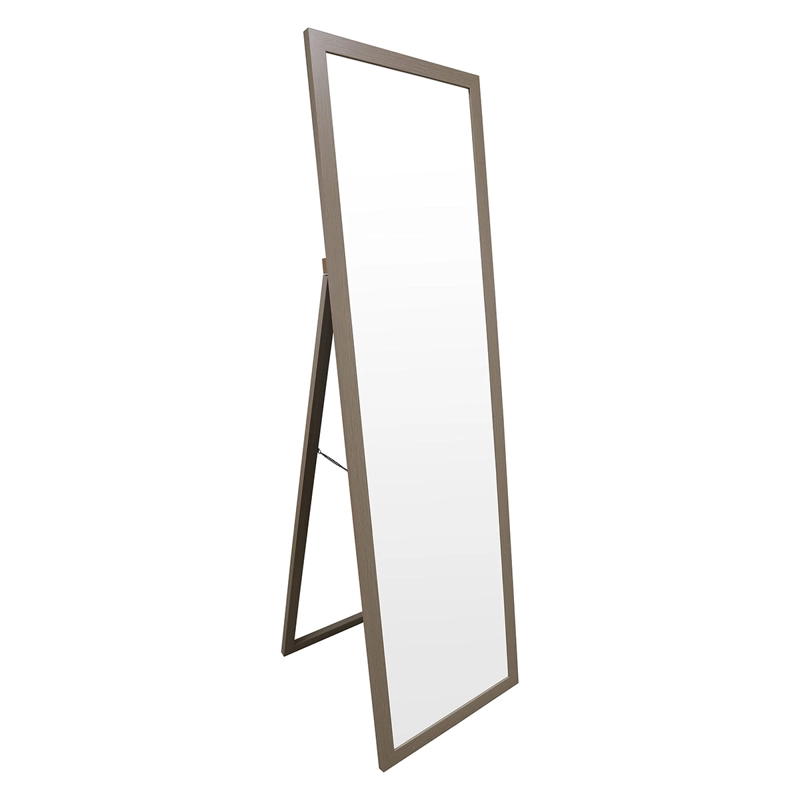 ESPEJO DECORATIVO DORAL PEDESTAL 46X156 CM CAFÉ - 2