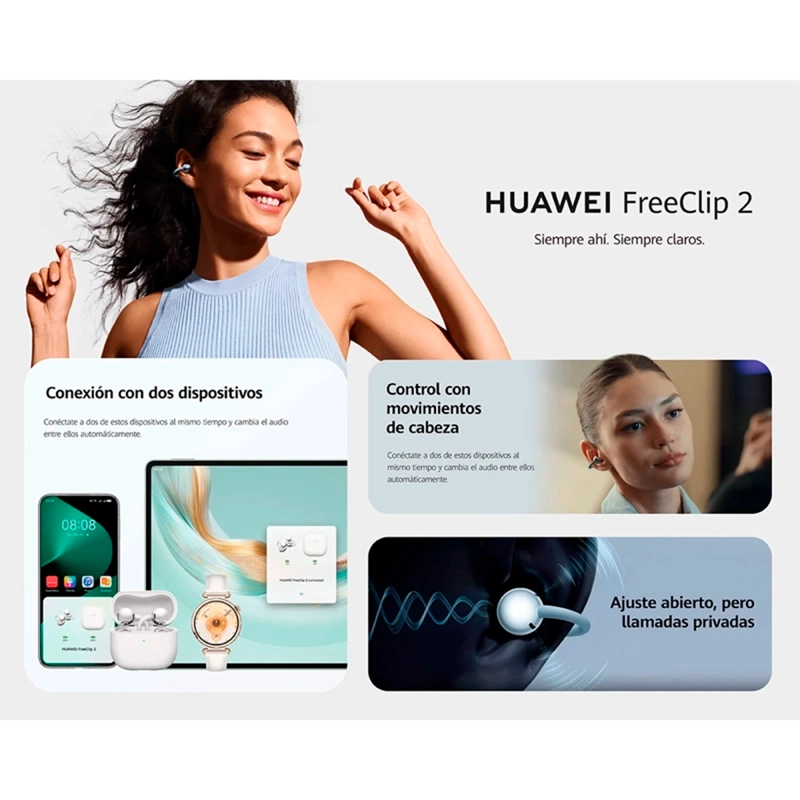 AUDÍFONOS HUAWEI TRUE WIRELESS FREECLIP 2 - 6