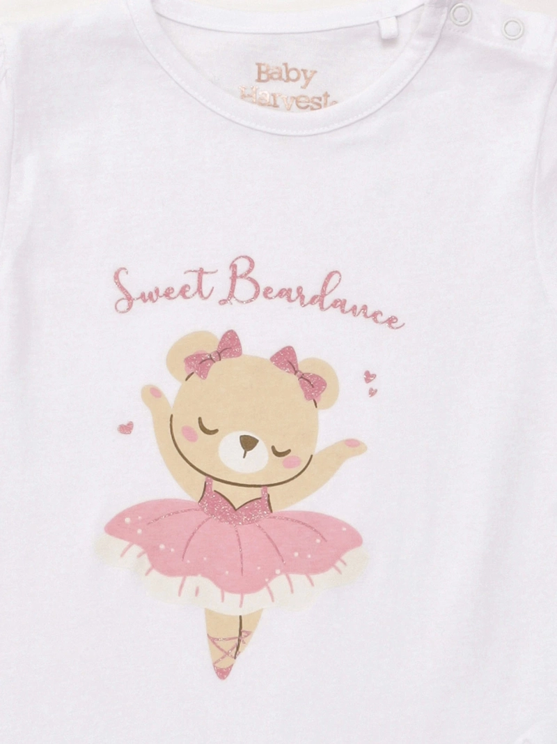 POLERA NIÑA BABY HARVEST ALGODÓN MANGA CORTA BÁSICA - 3