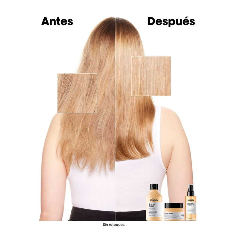 REFILL SHAMPOO REPARACIÓN Y NUTRICIÓN  L'OREAL PROFESSIONNEL ABSOLU REPAIR 240 ML  - 4