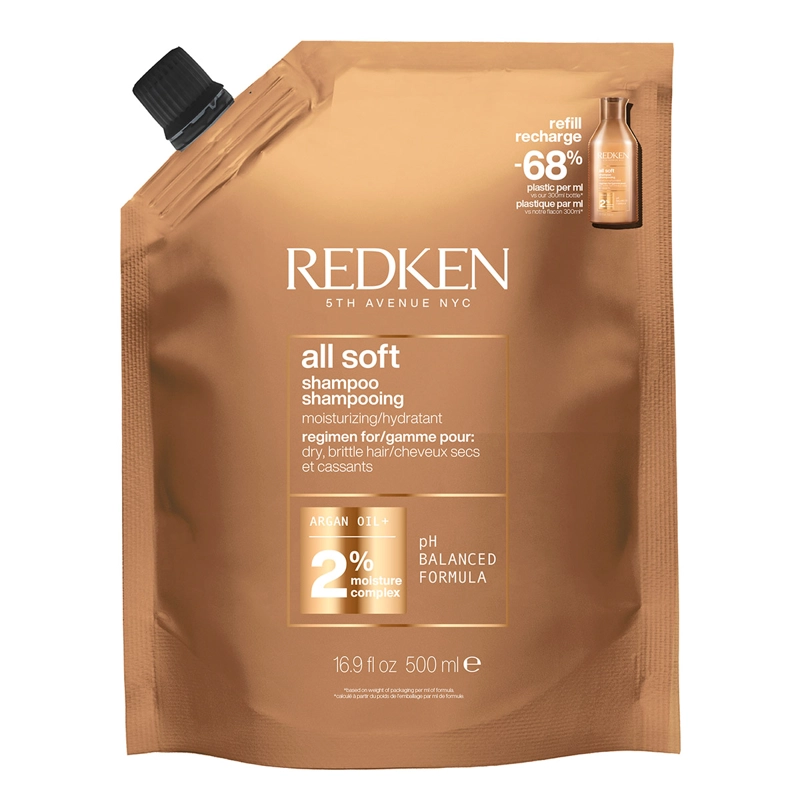 REFILL SHAMPOO REDKEN HIDRATANTE ALL SOFT 500 ML - 1