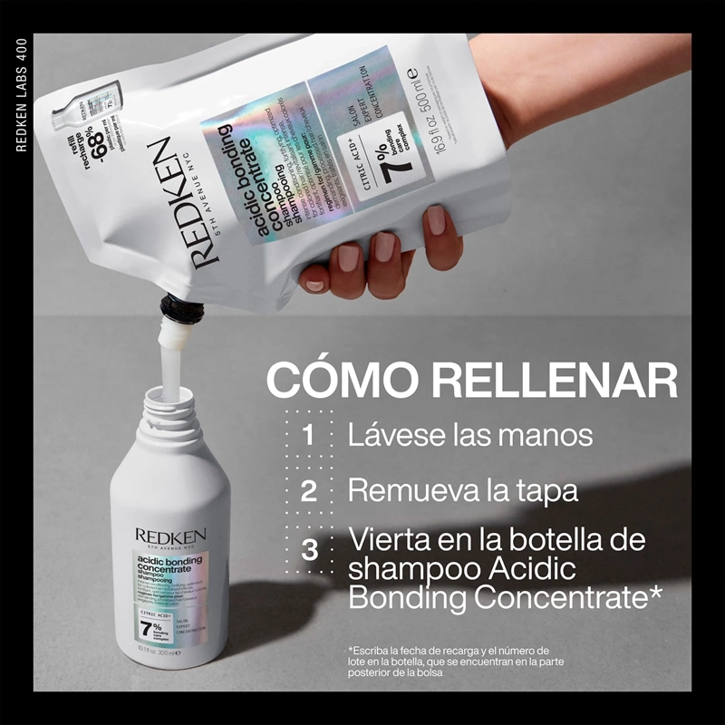 REFILL SHAMPOO REDKEN REPARACIÓN TOTAL ABC 500 ML - 3