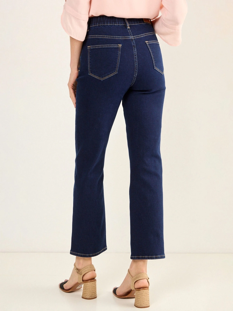 JEANS MUJER MA GRIFFE ALGODÓN RECTO CLÁSICO - 4