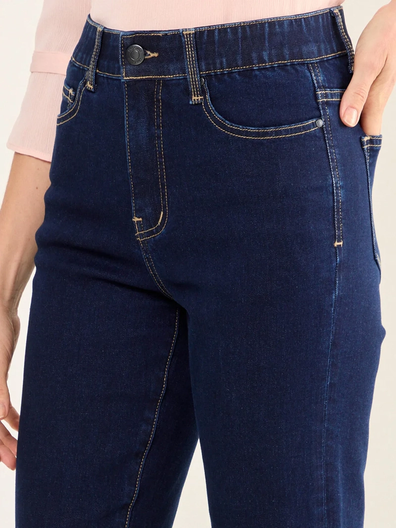 JEANS MUJER MA GRIFFE ALGODÓN RECTO CLÁSICO - 5