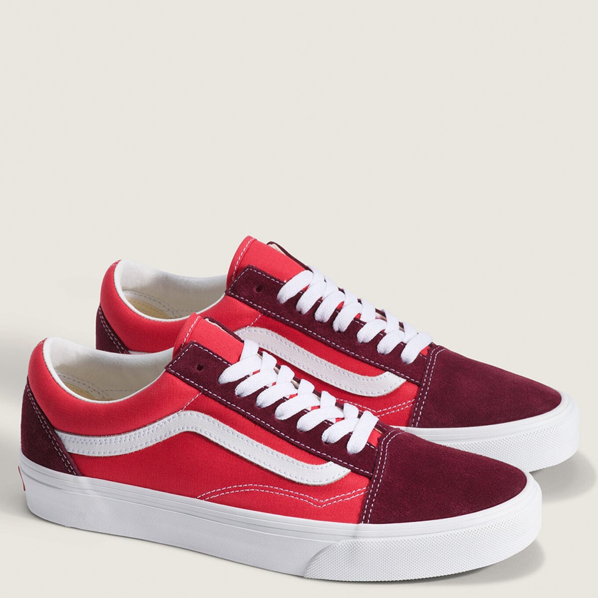 ZAPATILLAS MUJER VANS URBANAS ROJO OLD SKOOL  - 2