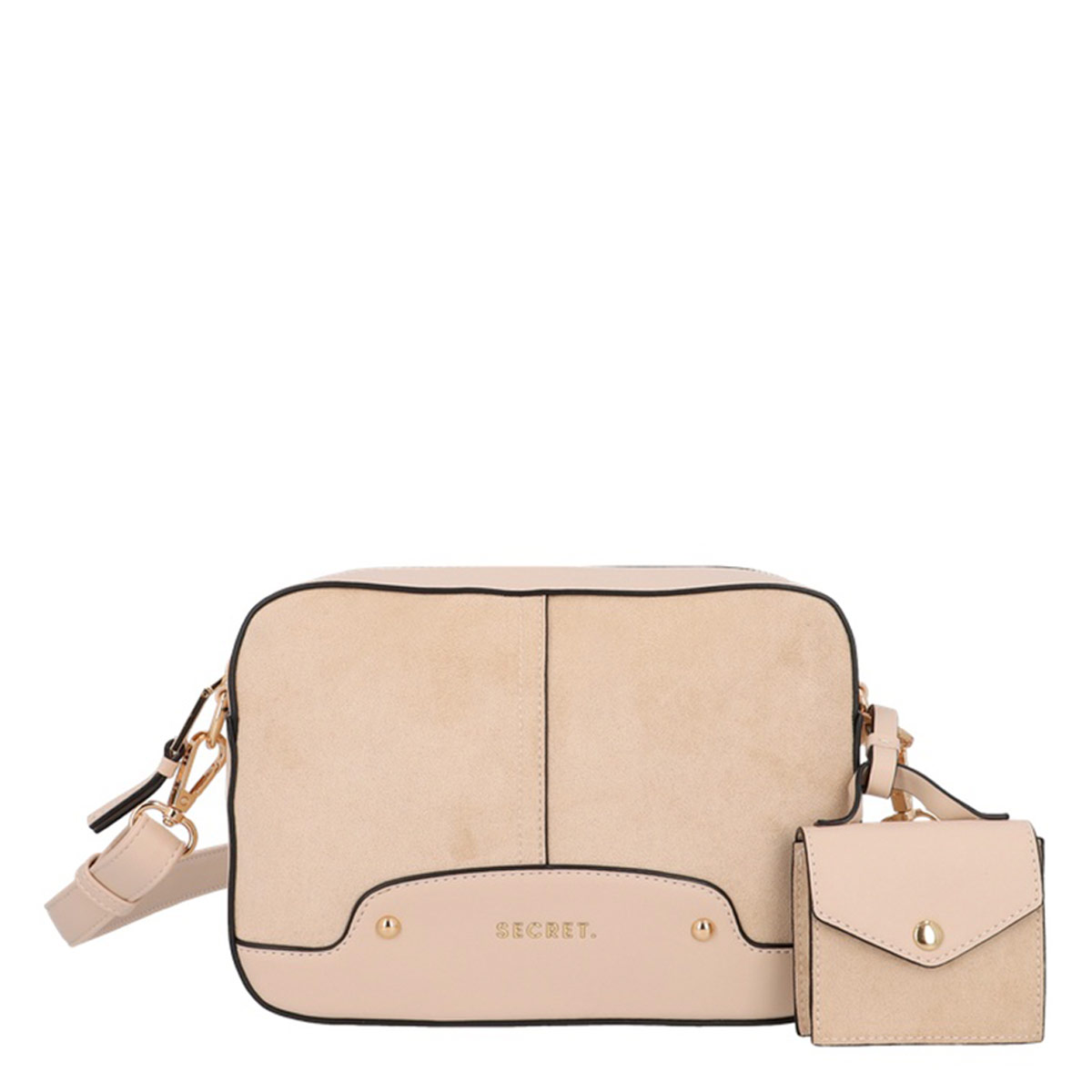 CARTERA BANDOLERA SECRET BENONI BEIGE - 1