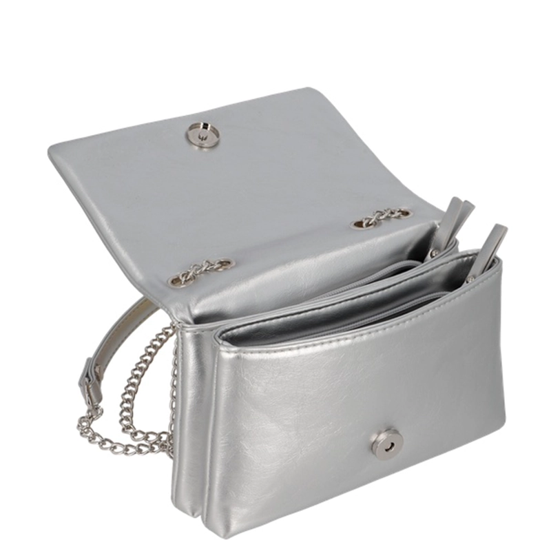 CARTERA BANDOLERA SECRET BERLIN PLATEADO - 4
