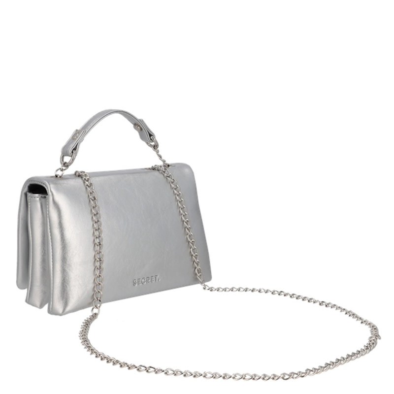 CARTERA BANDOLERA SECRET BERLIN PLATEADO - 5