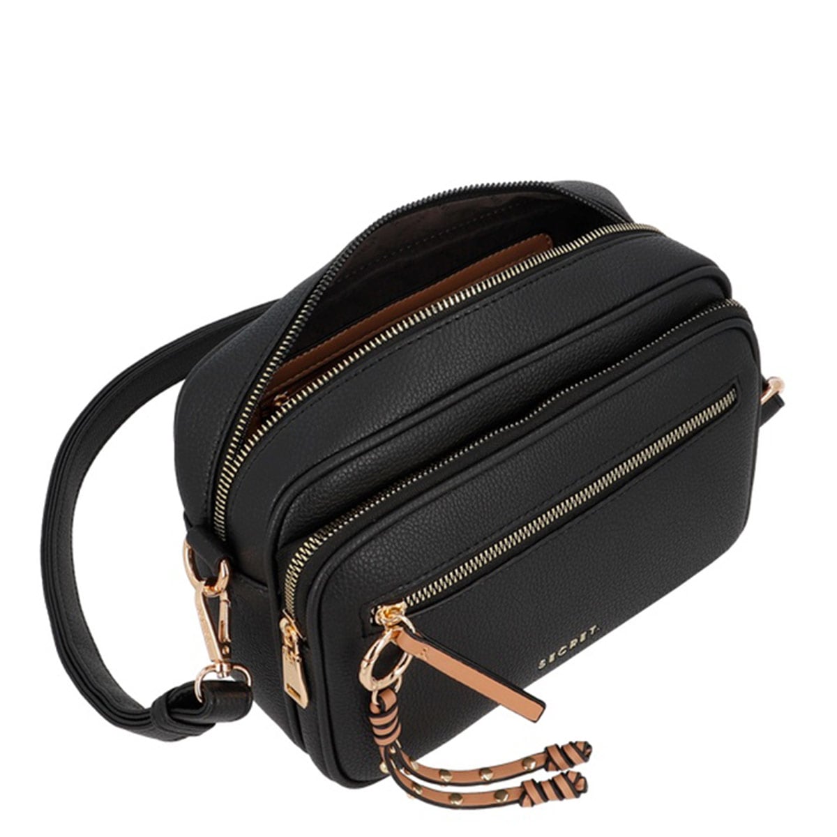 CARTERA BANDOLERA SECRET LUCCA NEGRO - 4