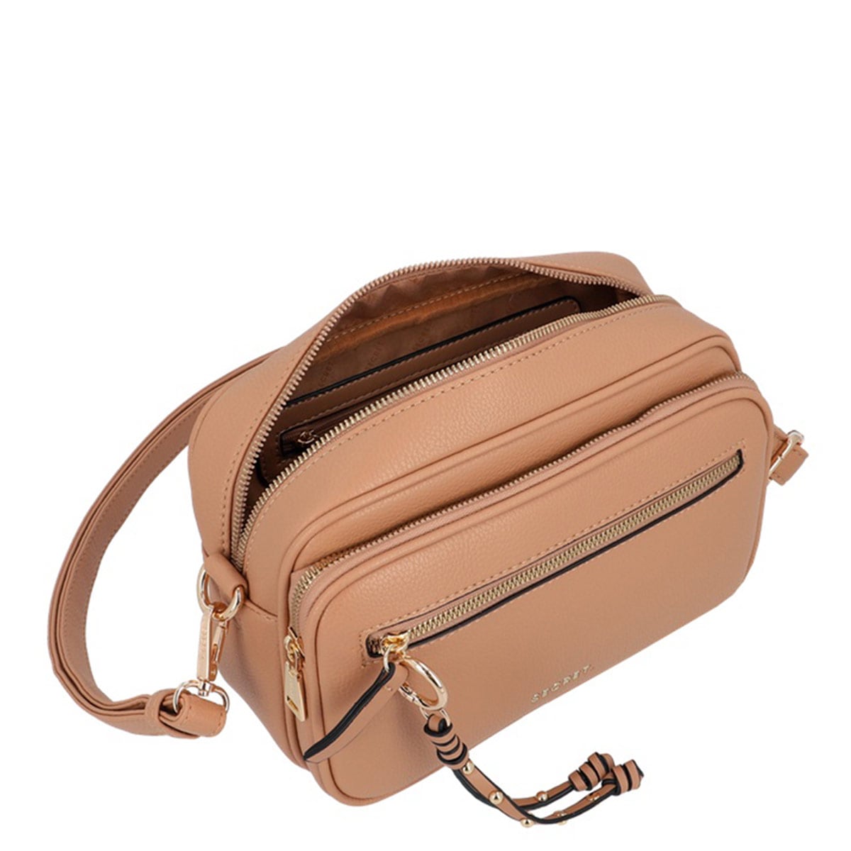 CARTERA BANDOLERA SECRET LUCCA BEIGE - 4