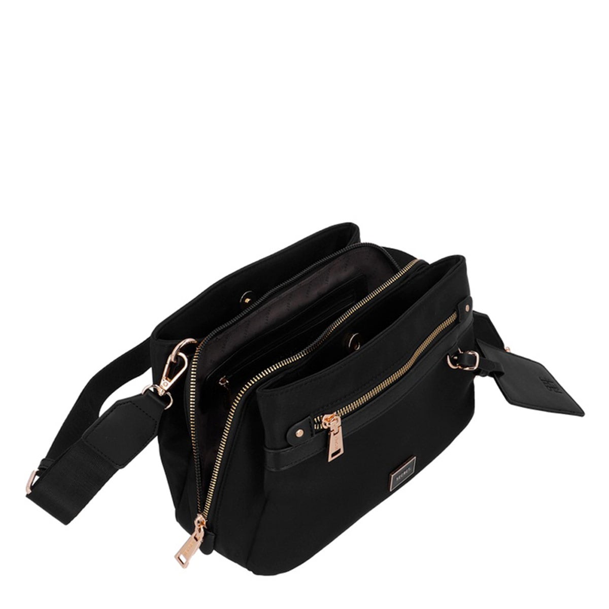 CARTERA BANDOLERA SECRET LUCERNA NEGRO - 4