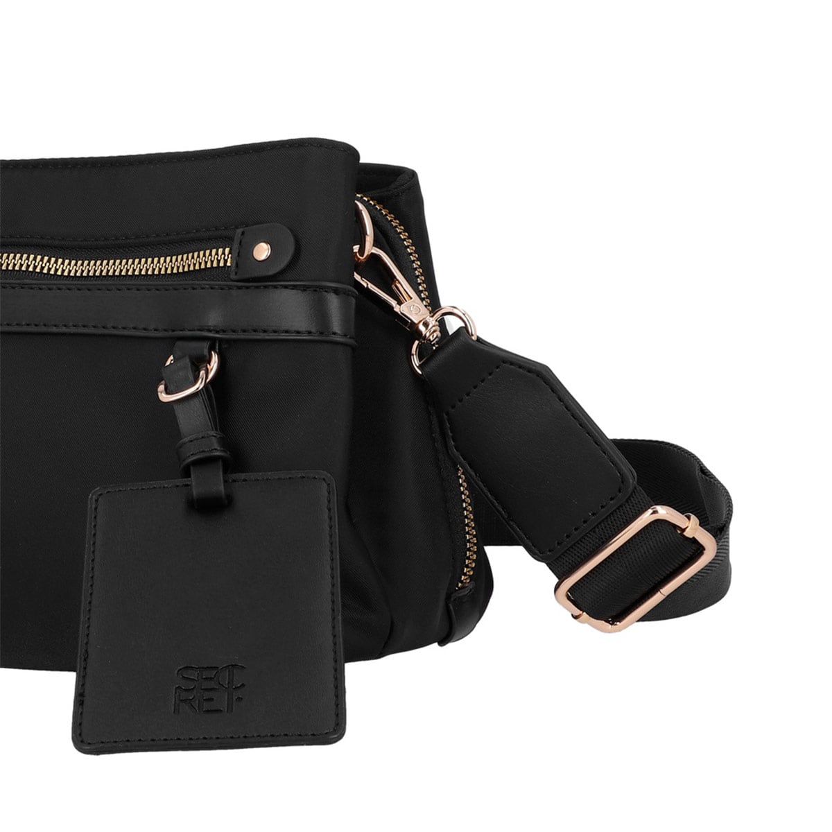 CARTERA BANDOLERA SECRET LUCERNA NEGRO - 5