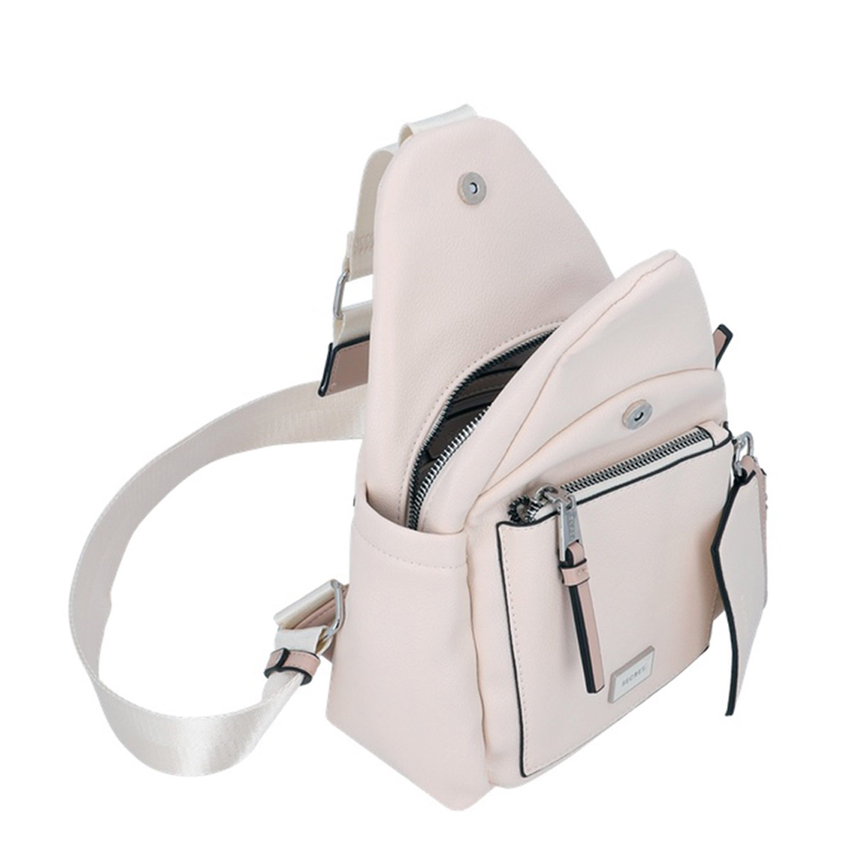 CARTERA BANDOLERA SECRET NARA BEIGE - 4