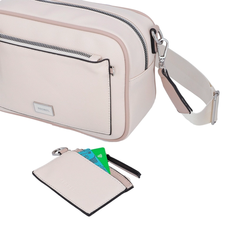 CARTERA BANDOLERA SECRET NARA BEIGE - 6