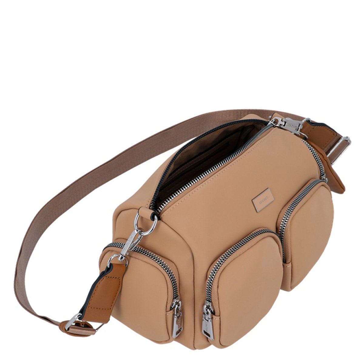 CARTERA BANDOLERA SECRET ORLANDO CAFÉ - 4