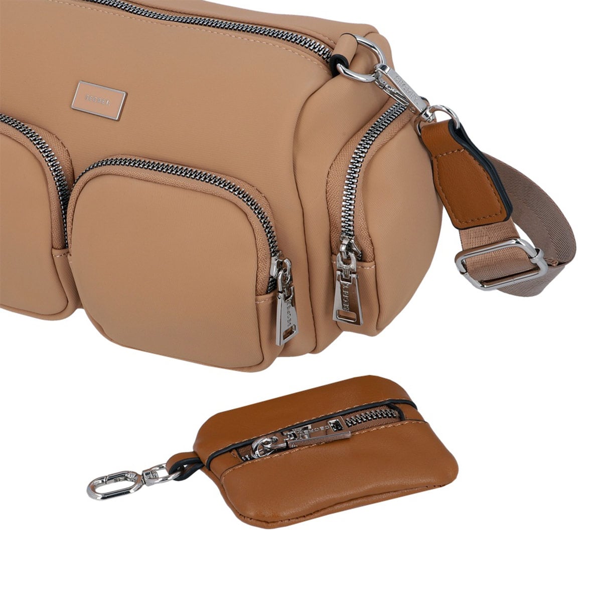 CARTERA BANDOLERA SECRET ORLANDO CAFÉ - 6