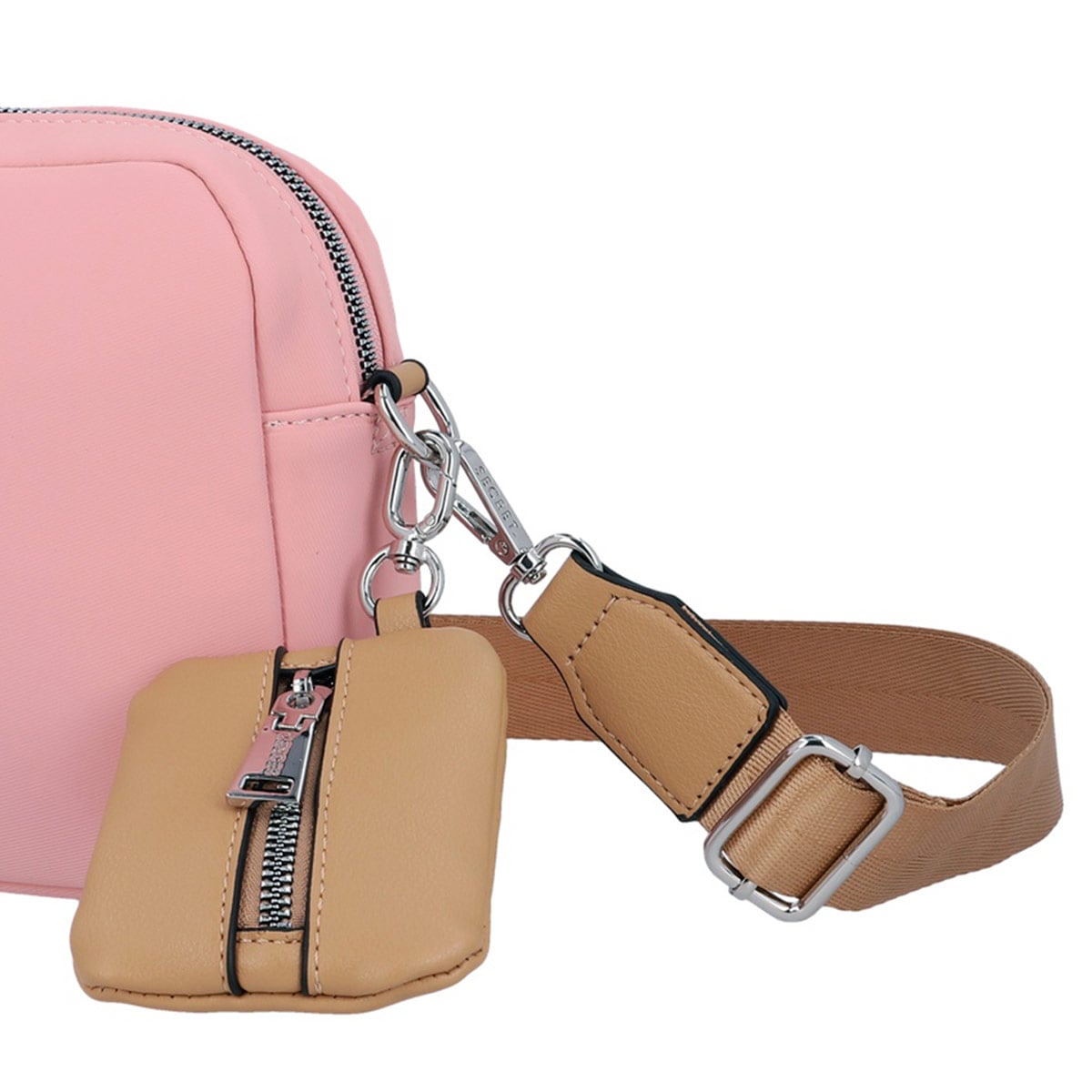 CARTERA BANDOLERA SECRET ORLANDO ROSADO - 5