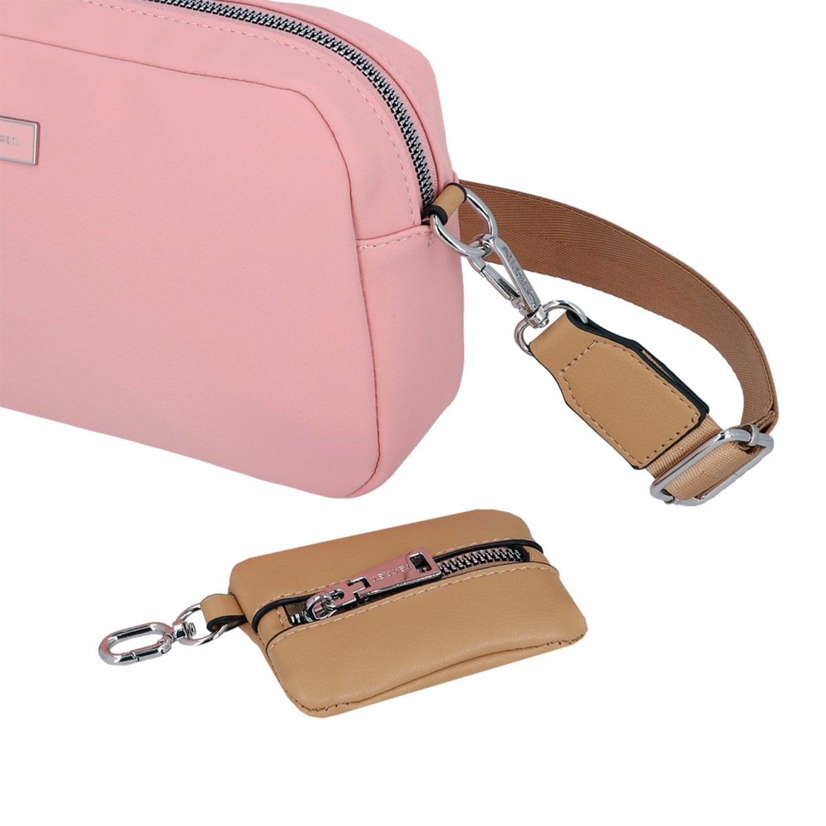 CARTERA BANDOLERA SECRET ORLANDO ROSADO - 6