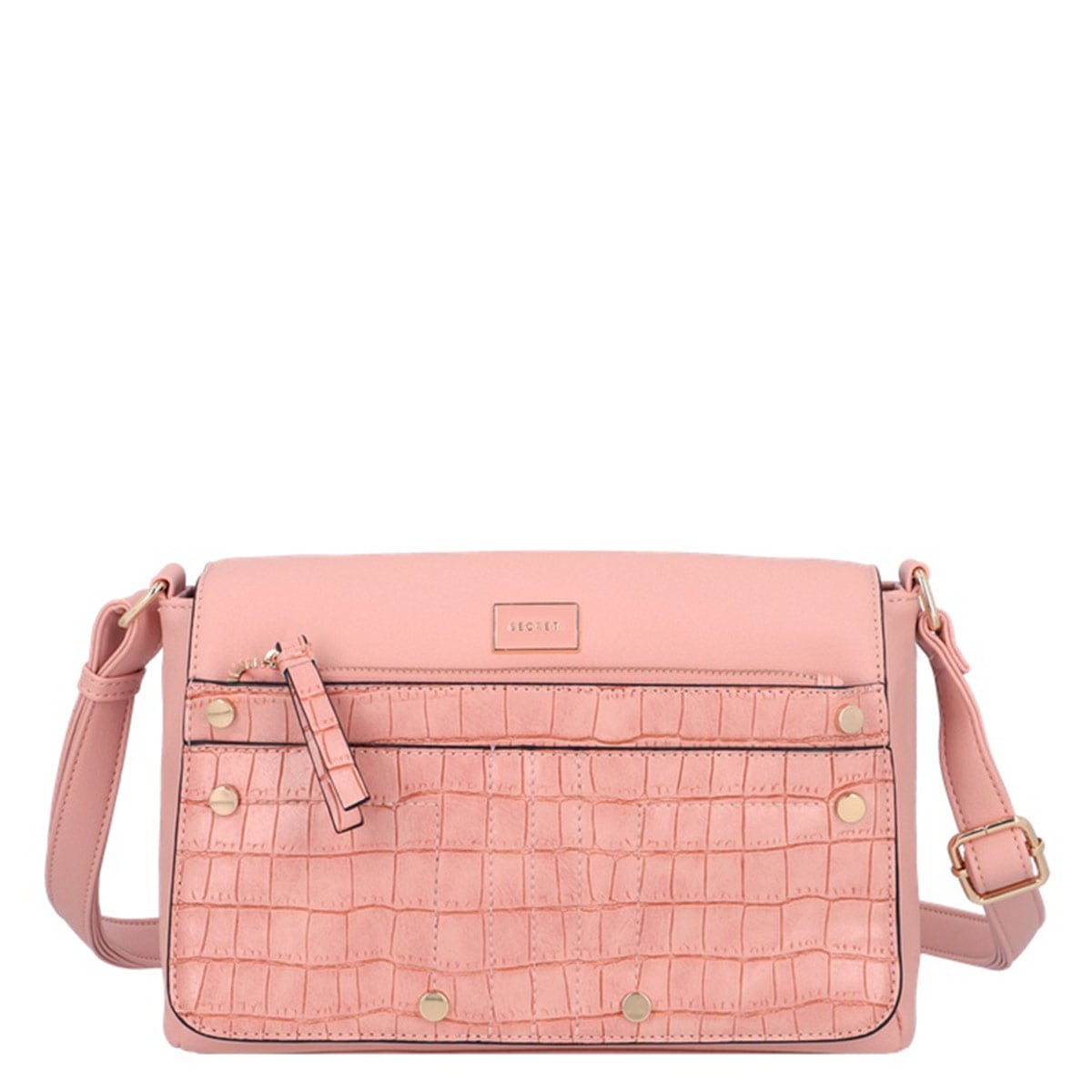 CARTERA BANDOLERA SECRET POLONIA ROSADO - 1