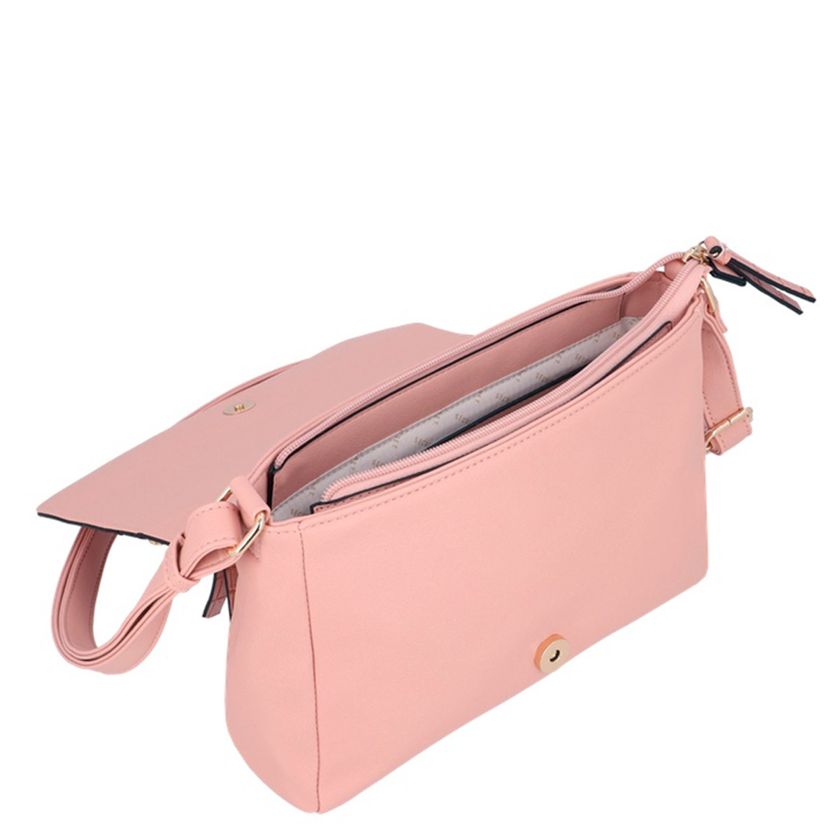 CARTERA BANDOLERA SECRET POLONIA ROSADO - 4