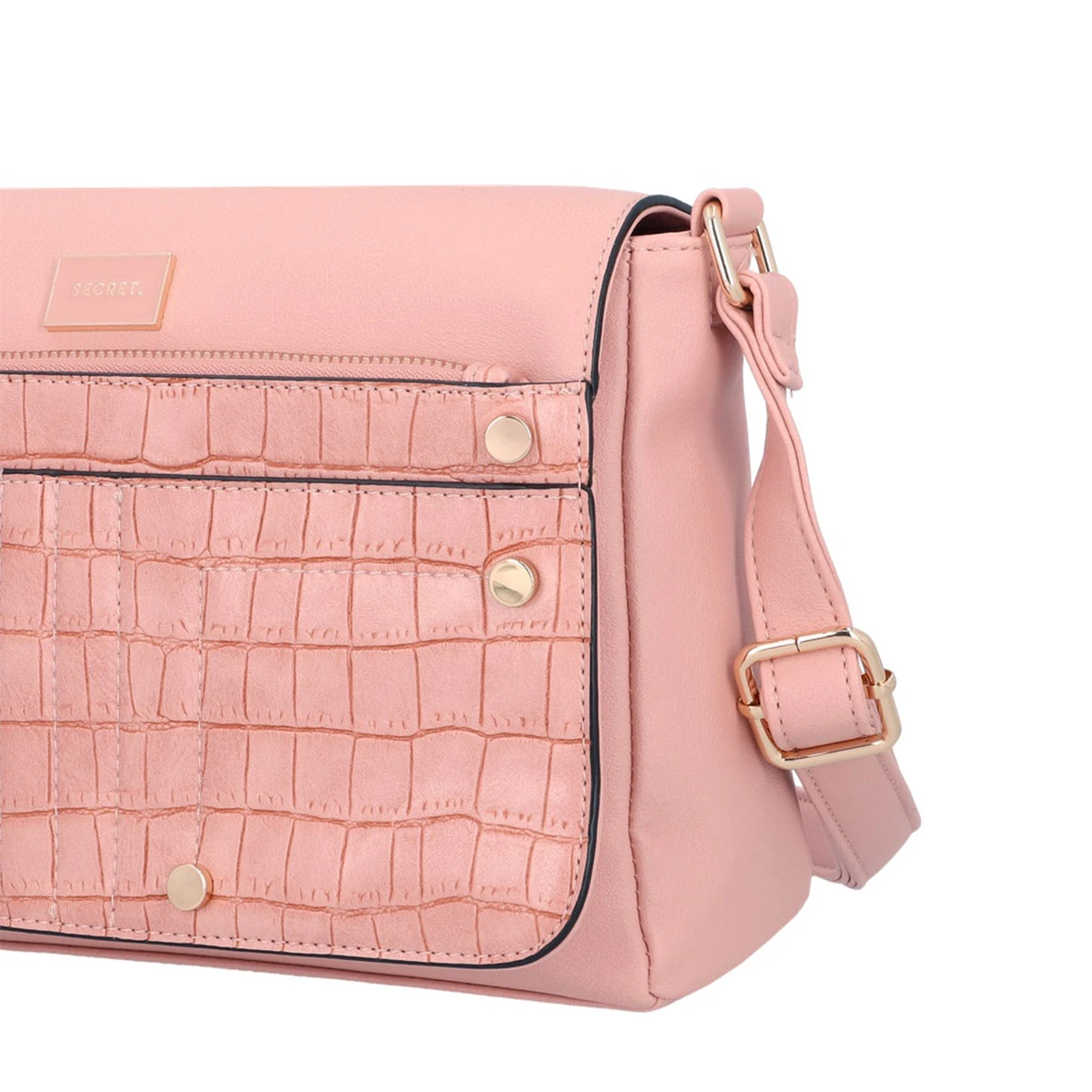 CARTERA BANDOLERA SECRET POLONIA ROSADO - 5