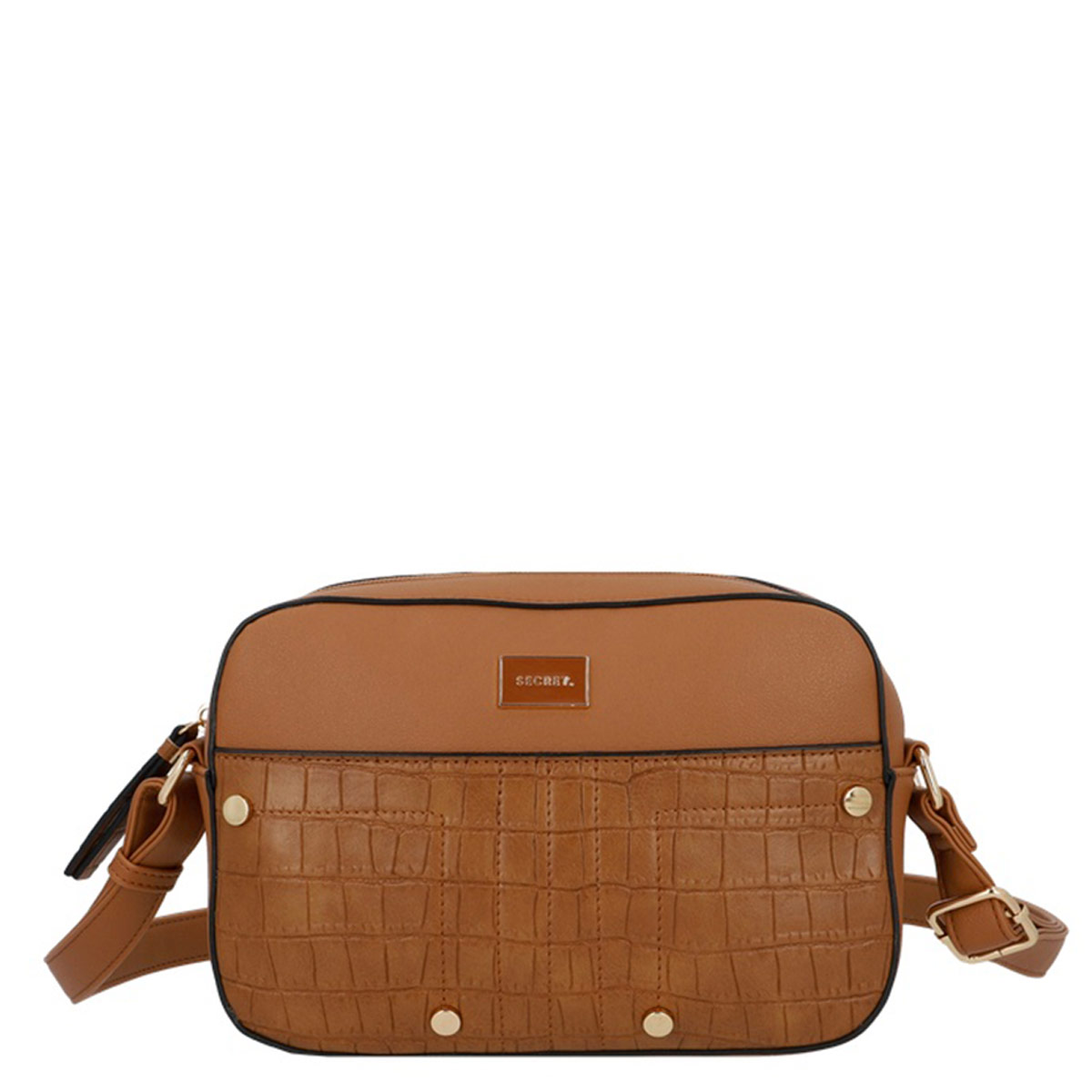 CARTERA BANDOLERA SECRET POLONIA CAFÉ - 1