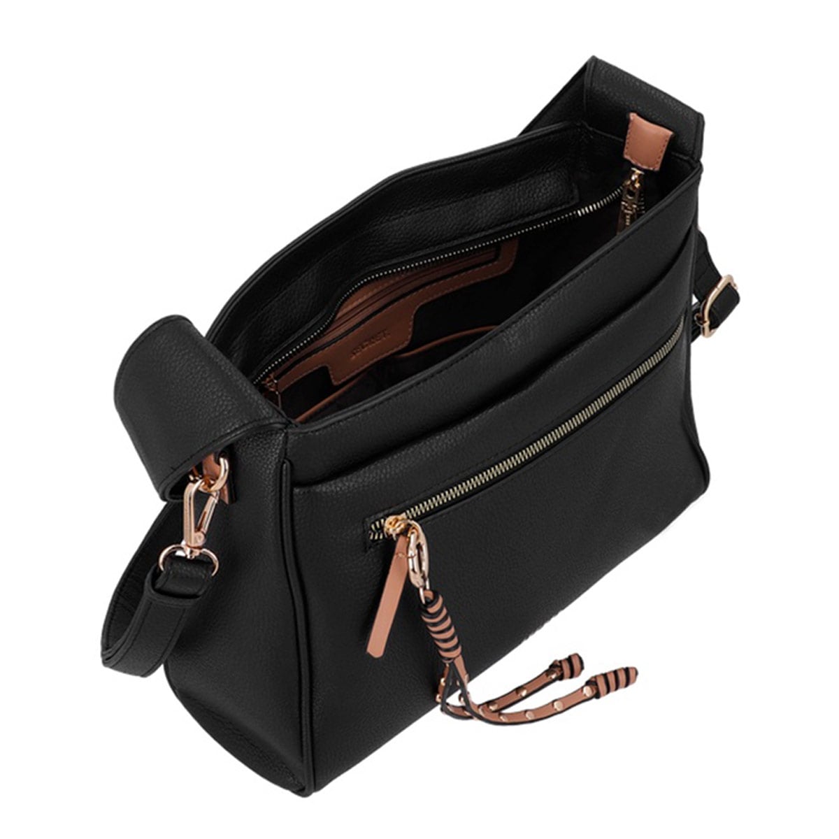 CARTERA DE HOMBRO SECRET LUCCA ST6 L NEGRO - 4