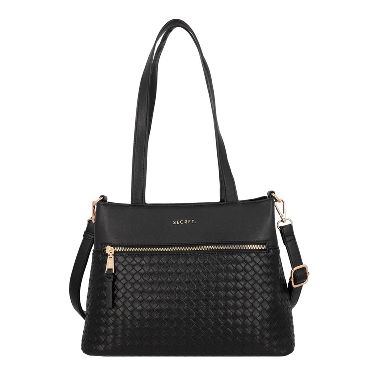 CARTERA DE HOMBRO SECRET SEGOVIA NEGRO - 1