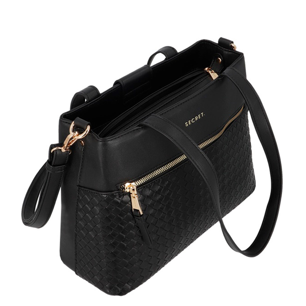CARTERA DE HOMBRO SECRET SEGOVIA NEGRO - 4