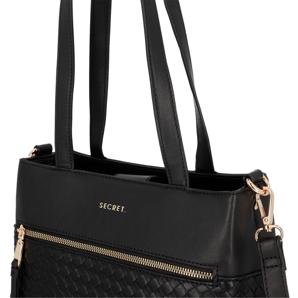 CARTERA DE HOMBRO SECRET SEGOVIA NEGRO - 6