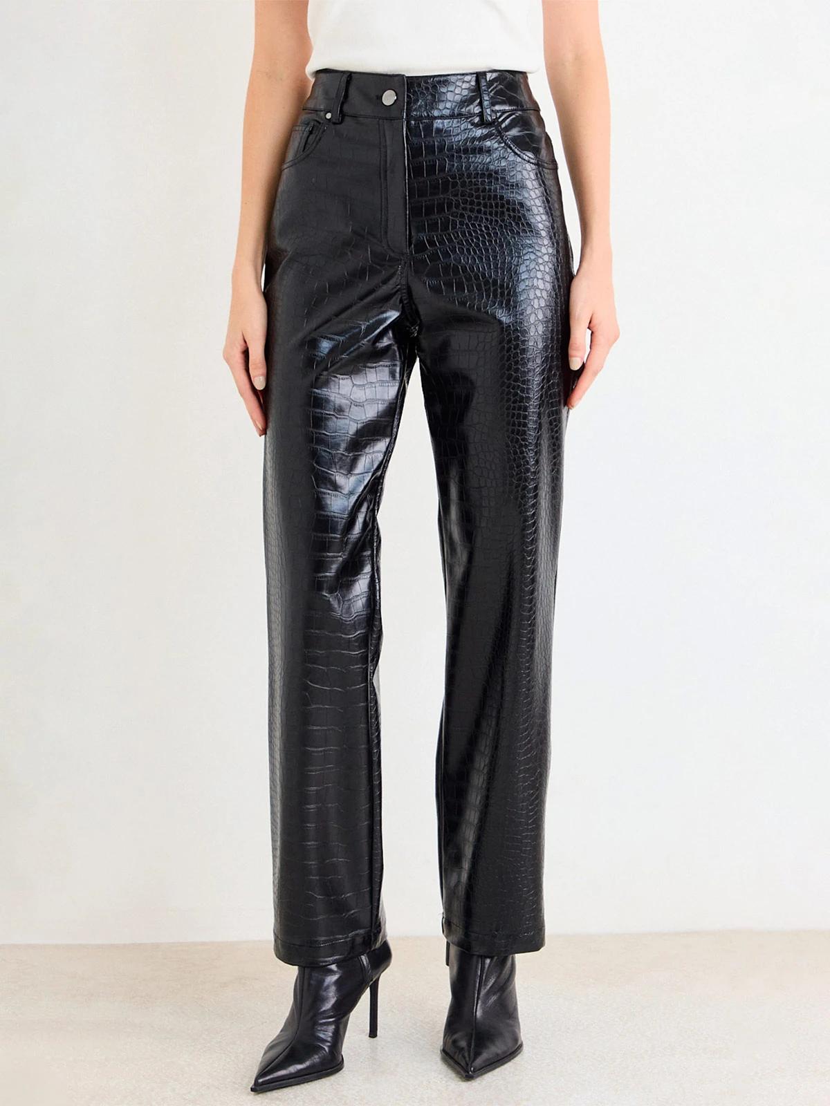 PANTALÓN MUJER ASH RECTO DISEÑO COCODRILO - 1