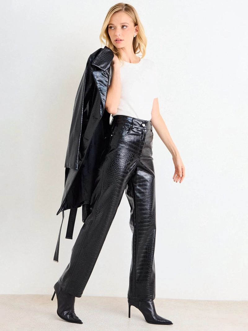 PANTALÓN MUJER ASH RECTO DISEÑO COCODRILO - 4