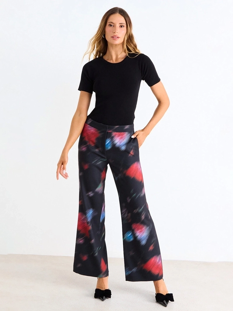 PANTALÓN MUJER ASH FLARE BOLSILLOS DIAGONALES - 1