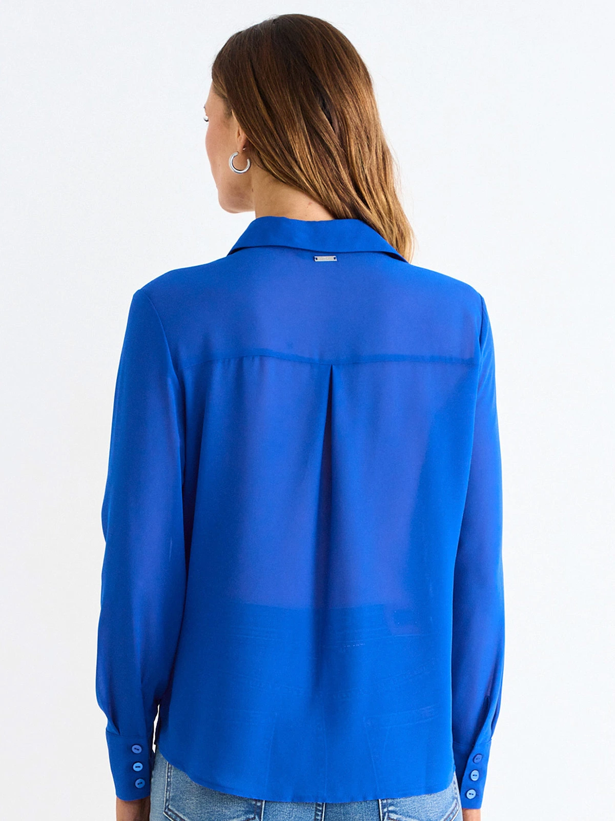 BLUSA MUJER ASH MANGA LARGA CAMISERA - 4